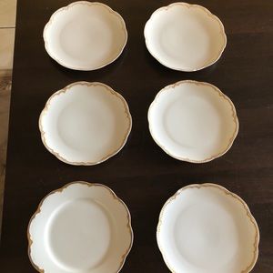 Antique 6-piece Saucers Haviland Limoges, France